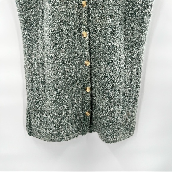 Extra point reference button down knit sweater vest 1X - Picture 3 of 10